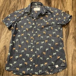 Free Planet Short Sleeve Button Up